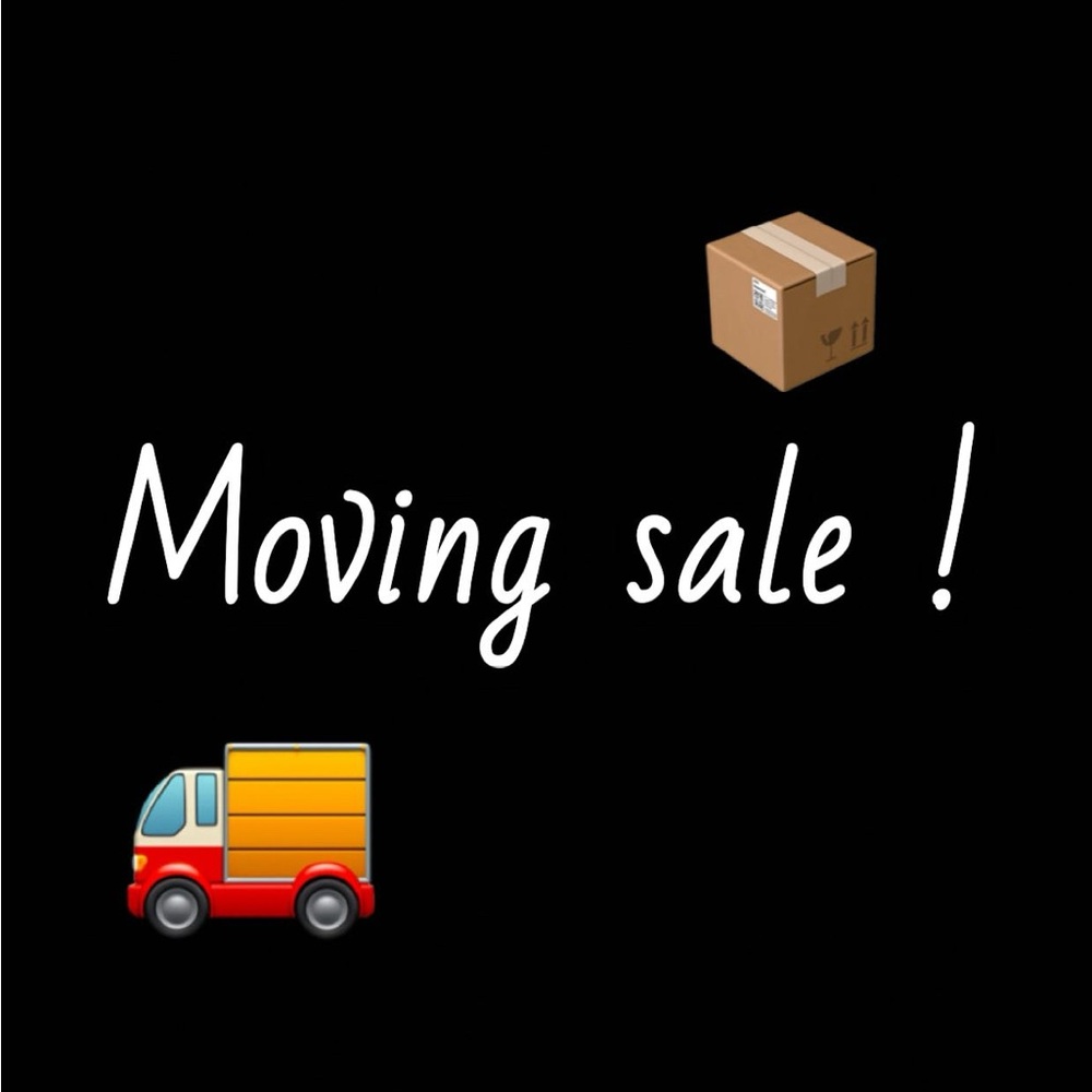 Moving Sale Announcement